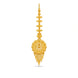 Gold Plated Embossed Floral Mandala Maang Tika
