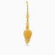 Gold Plated Textured Metal Maang Tika