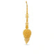 Gold Plated Textured Metal Maang Tika