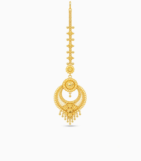 Gold Plated Gold Tone Maang Tika