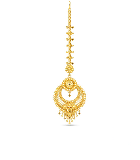 Gold Plated Gold Tone Maang Tika