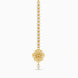 Gold Plated Elegant Pearl Maang Tika