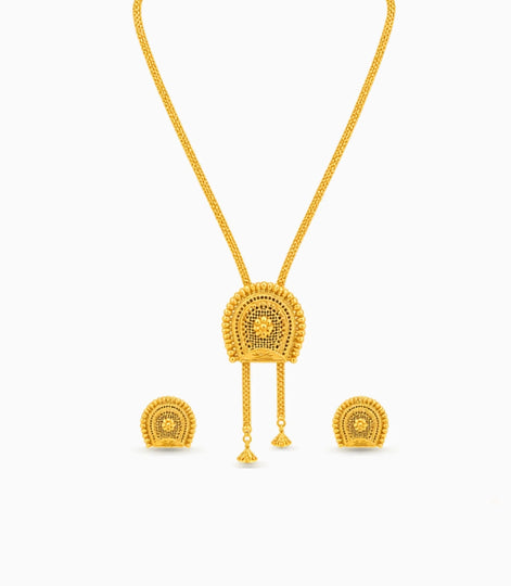 Gold Plated Festive Heritage Lariat Necklace