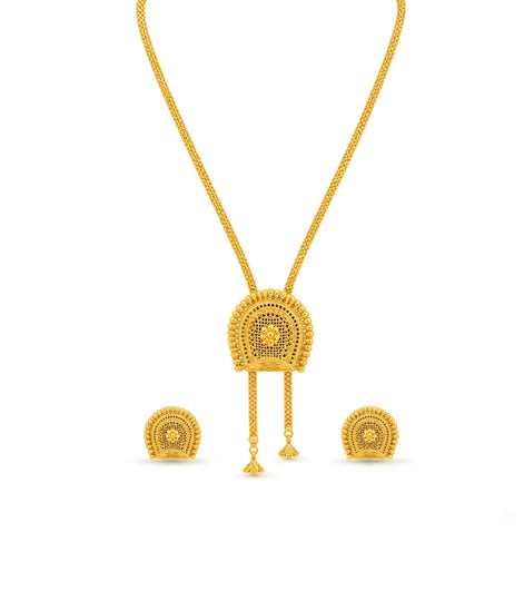 Gold Plated Festive Heritage Lariat Necklace