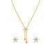 Gold Plated Delicate Chain Lariat Necklace