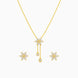 Gold Plated Minimal Lariat Necklace
