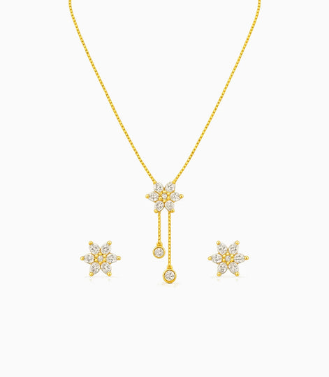 Gold Plated Minimal Lariat Necklace