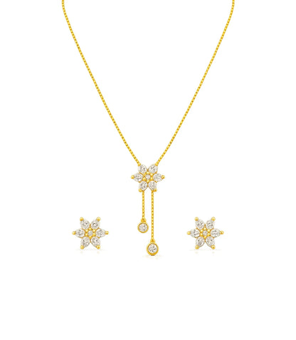 Gold Plated Minimal Lariat Necklace