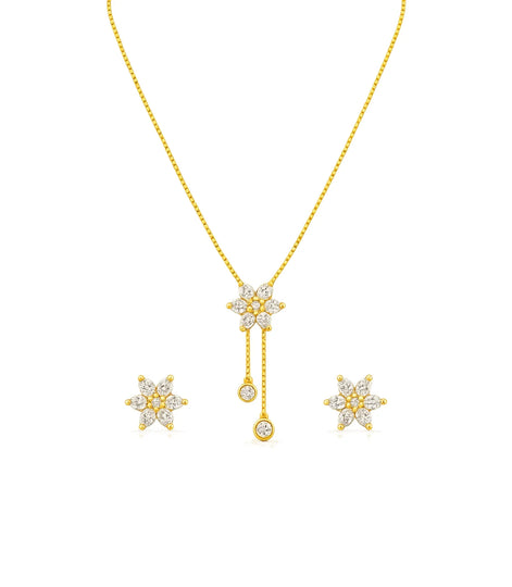 Gold Plated Minimal Lariat Necklace