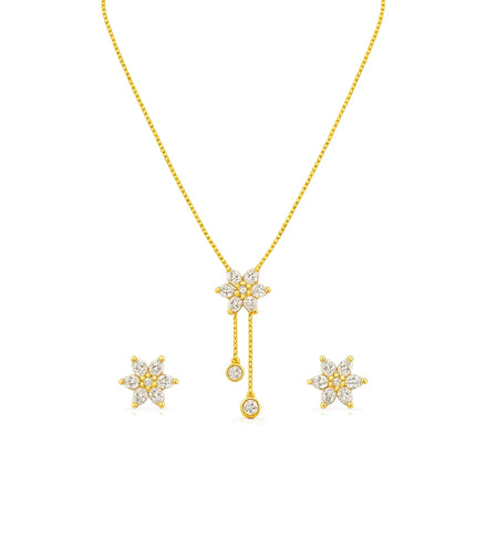 Gold Plated Minimal Lariat Necklace