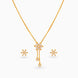 Gold Plated Graceful Lariat Necklace