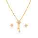 Gold Plated Graceful Lariat Necklace