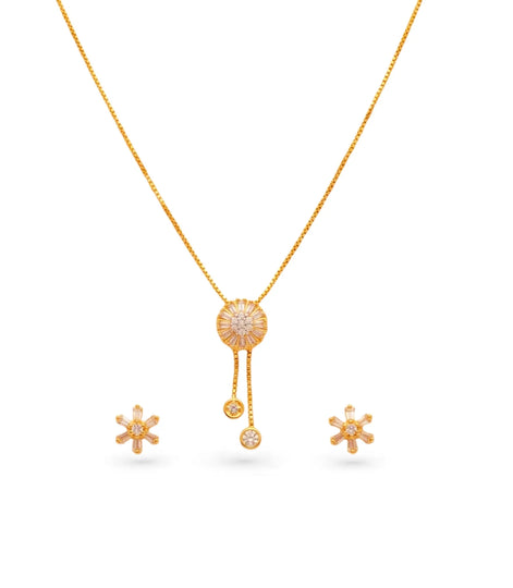 Gold Plated Refined Lariat Necklace