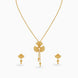 Gold Plated Feminine Lariat Necklace