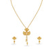 Gold Plated Feminine Lariat Necklace