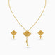 Gold Plated Subtle Lariat Necklace