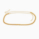 Gold Plated Simple Chain Waist Belt