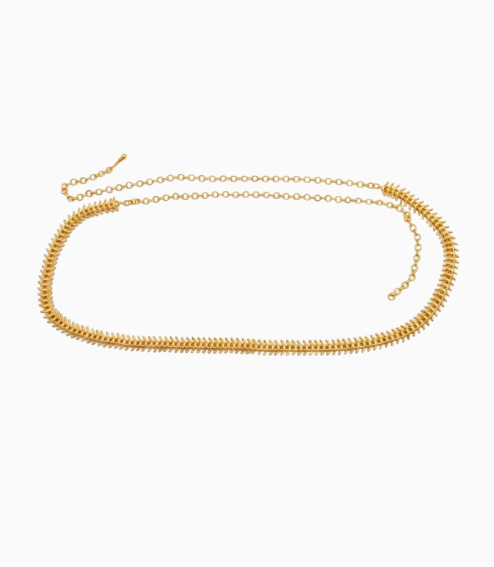 Gold Plated Simple Chain Waist Belt