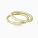 Gold Plated White Simple Pola Bangle Set