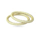 Gold Plated White Simple Pola Bangle Set