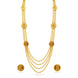 Gold Plated Coin Inspired Layered Necklace