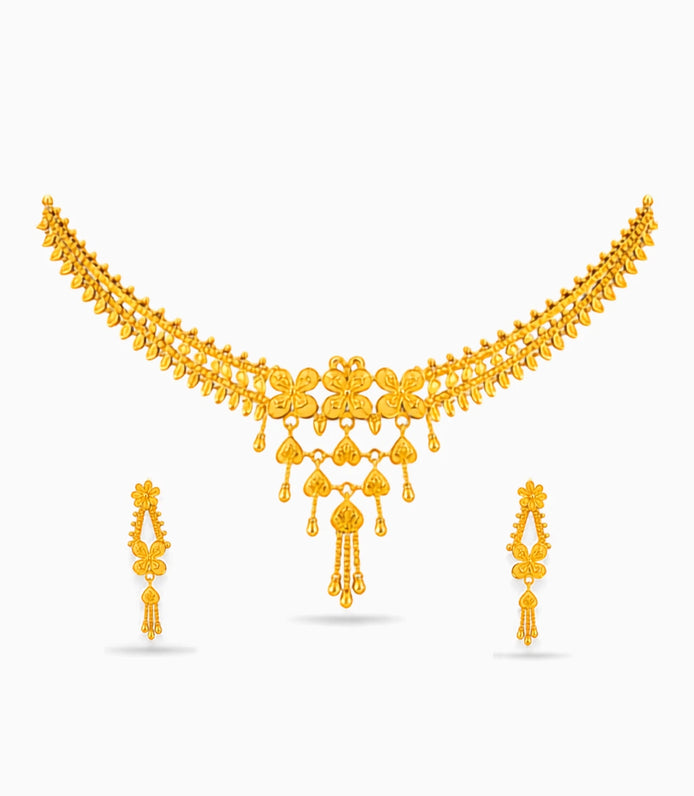 Gold Plated Timeless Necklace Set
