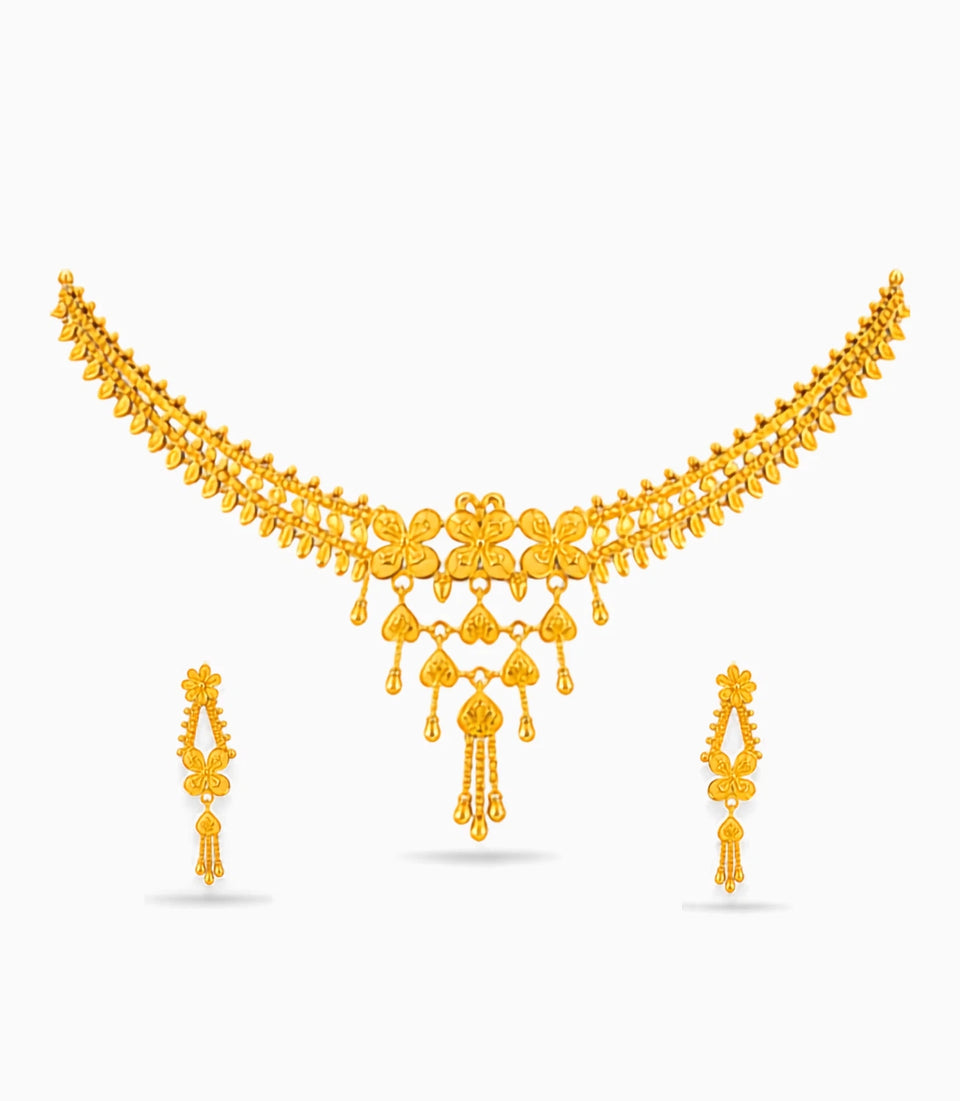 Gold Plated Timeless Necklace Set