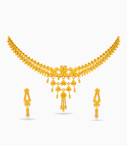 Gold Plated Timeless Necklace Set