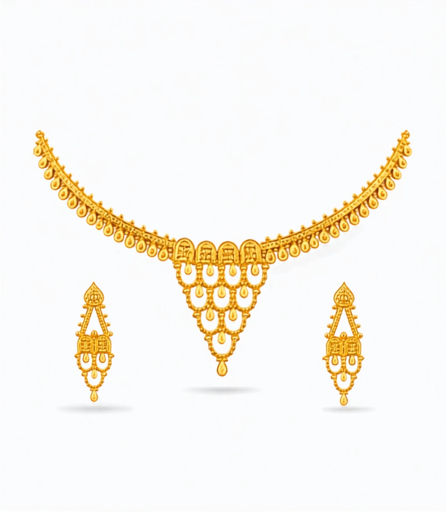 Gold Plated Festive Coin Heritage Necklace Set