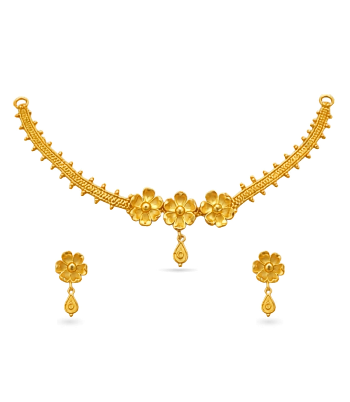 Gold Plated Delicate Floral Choker