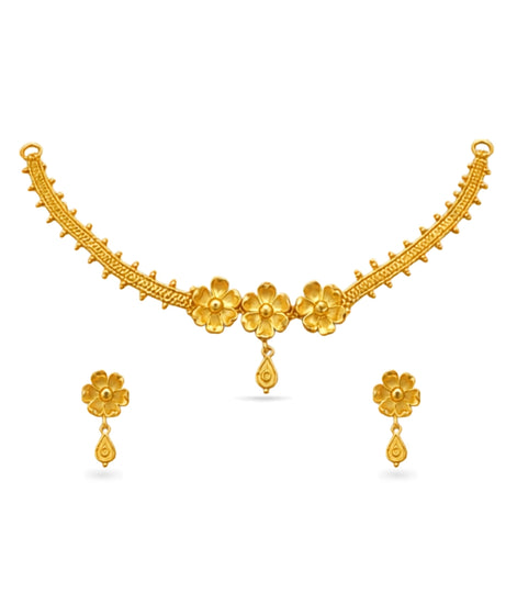 Gold Plated Delicate Floral Choker