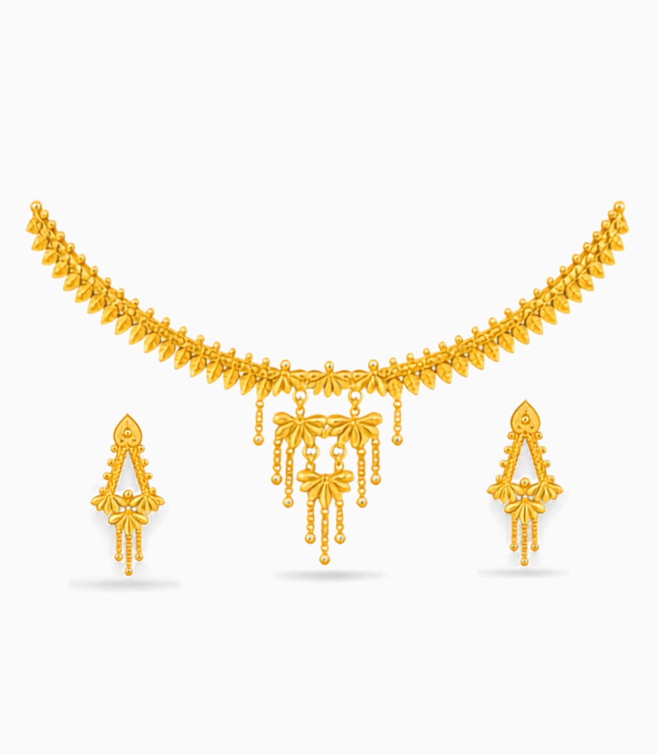 Gold Plated Imperial Necklace Set
