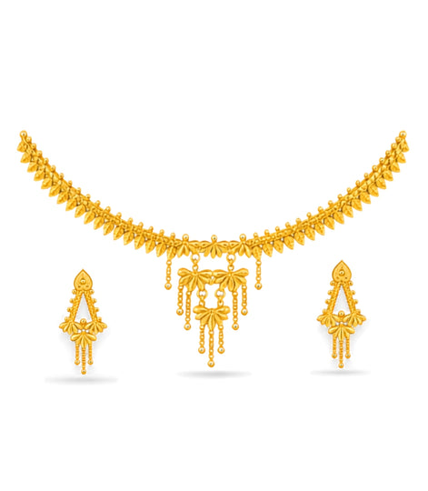 Gold Plated Imperial Necklace Set