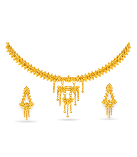 Gold Plated Imperial Necklace Set