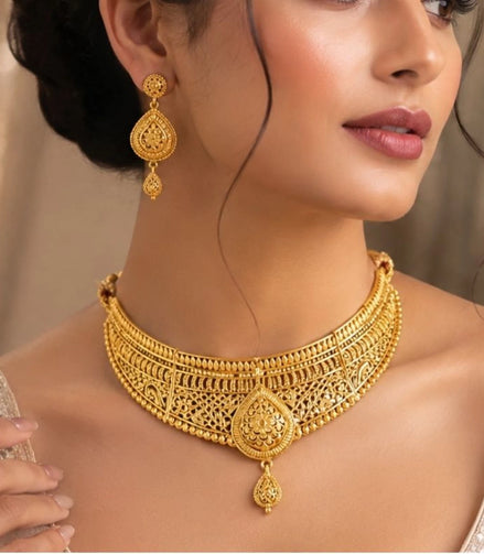 Gold Plated Wedding Heritage Choker